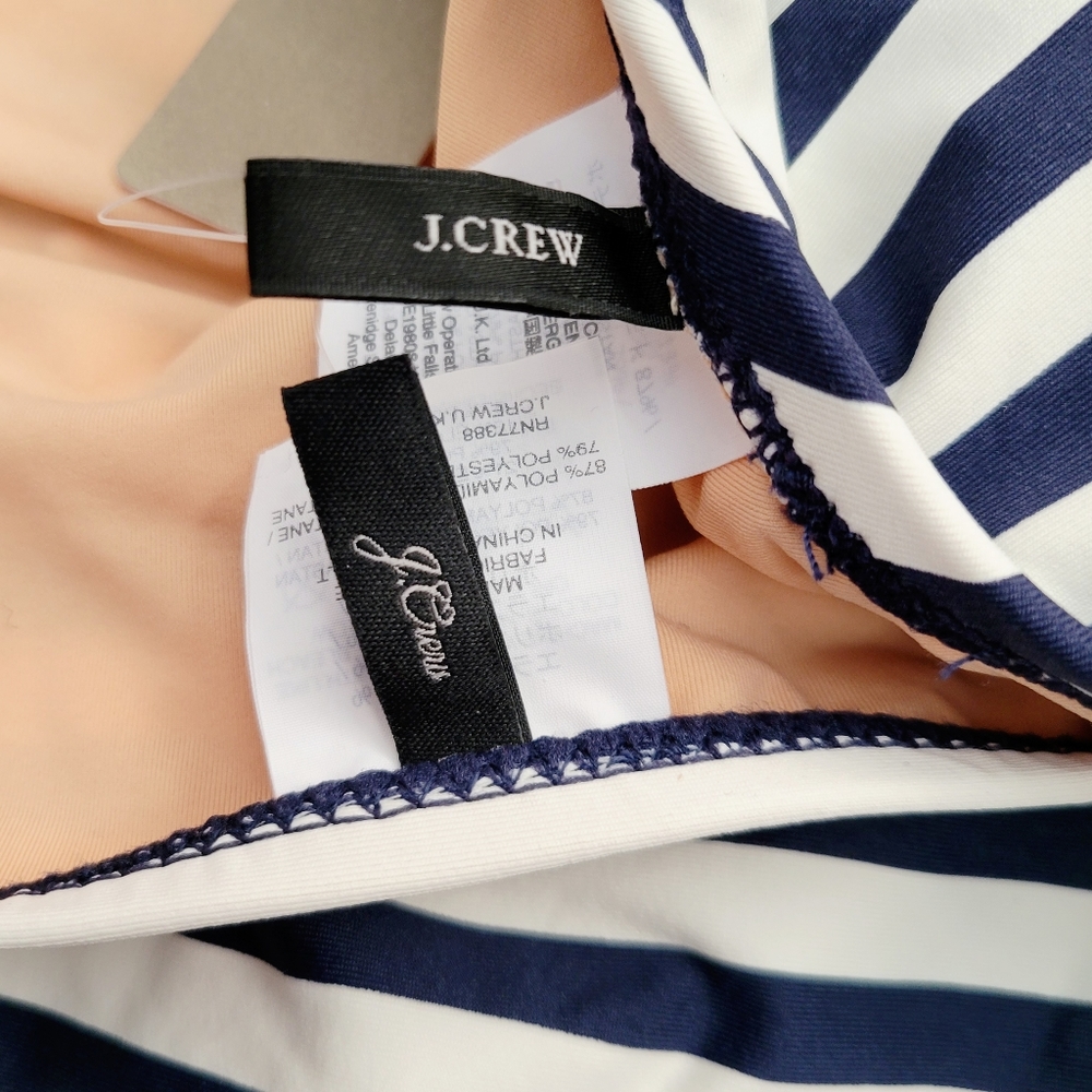 J. Crew Classic Stripe Bikini Size XL - Picture 4 of 7